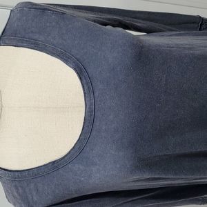 An:M Super Soft Blue Long Sleeves Top Size Medium